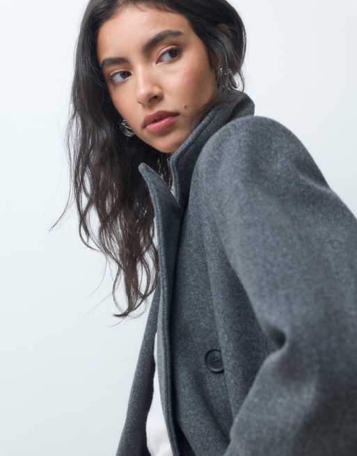 ONLY tailored maxi coat in dark gray, 4 of 4