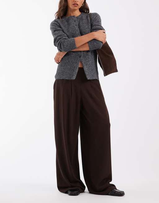 ONLY tailored pants in chocolate, 2 of 5