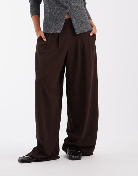 ONLY tailored trousers in chocolate - view 1