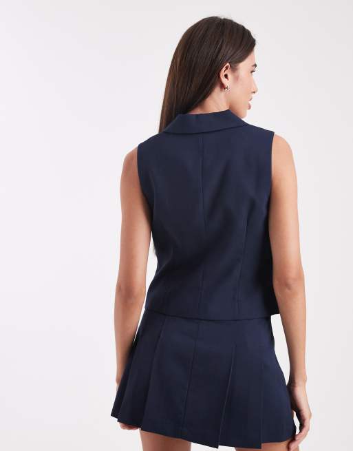 ONLY tailored vest in navy - part of a set, 4 of 4