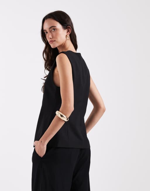 ONLY tailored waistcoat in black, 4 of 4