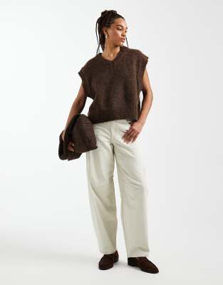 ONLY Tall - Barrel-Hose in Steinbeige-Neutral
