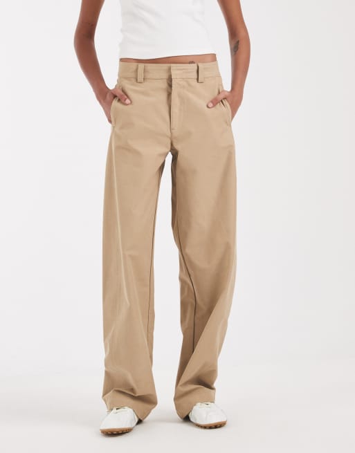 ONLY Tall barrel trousers in beige, 2 of 5