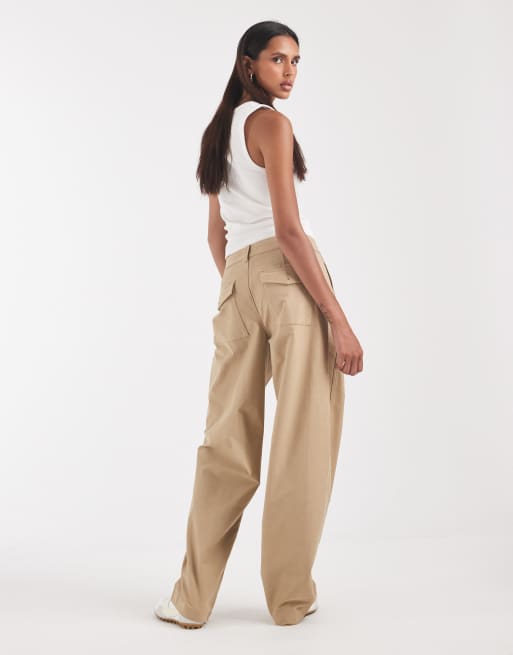 ONLY Tall barrelbroek in beige, 5 van 5