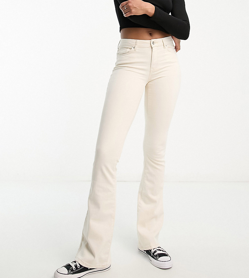 ONLY Tall Blush flared jeans in ecru-White