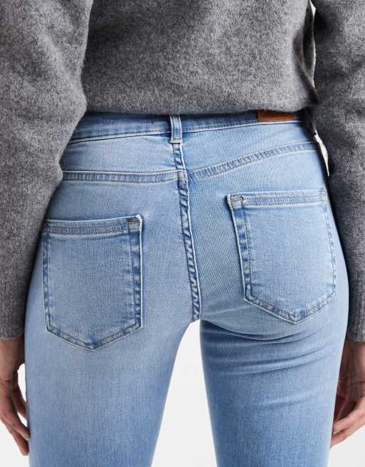 Only Tall - Blush - Jeans a zampa a vita medio alta blu chiaro, 4 di 5