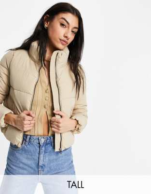 doudoune courte beige