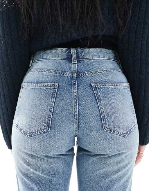 Only Tall – Ella – Niebieskie jeansy o prostym kroju ze średnim stanem, 4 z 5