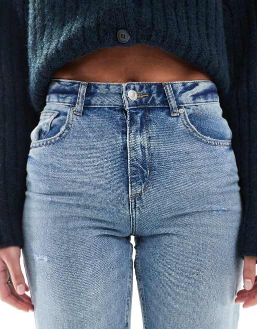 Only Tall – Ella – Niebieskie jeansy o prostym kroju ze średnim stanem, 5 z 5
