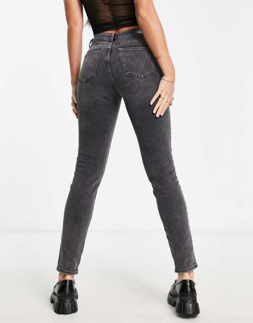 Only Tall - Emily - Jeans met rechte pijpen in grijze wassing , 2 van 4