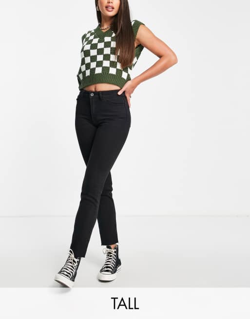 Only Tall - Emily - Jeans met rechte pijpen in zwart