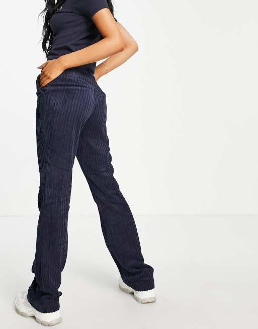 Only Tall - Exclusives - Flare-broek van corduroy in marineblauw, 3 van 4