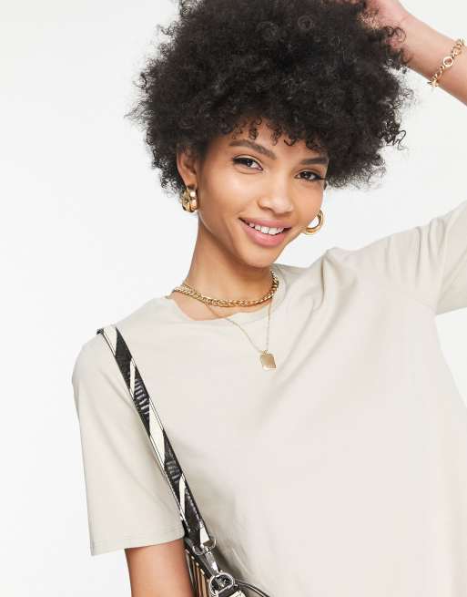 Only Tall - Exclusivité - T-shirt ras de cou - Gris, 3 de 4