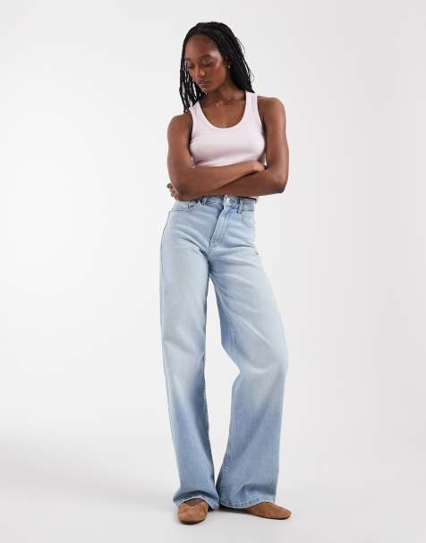 Only Tall - Hannah - Jean ample à taille ultra-haute - Bleu clair délavé - view 1