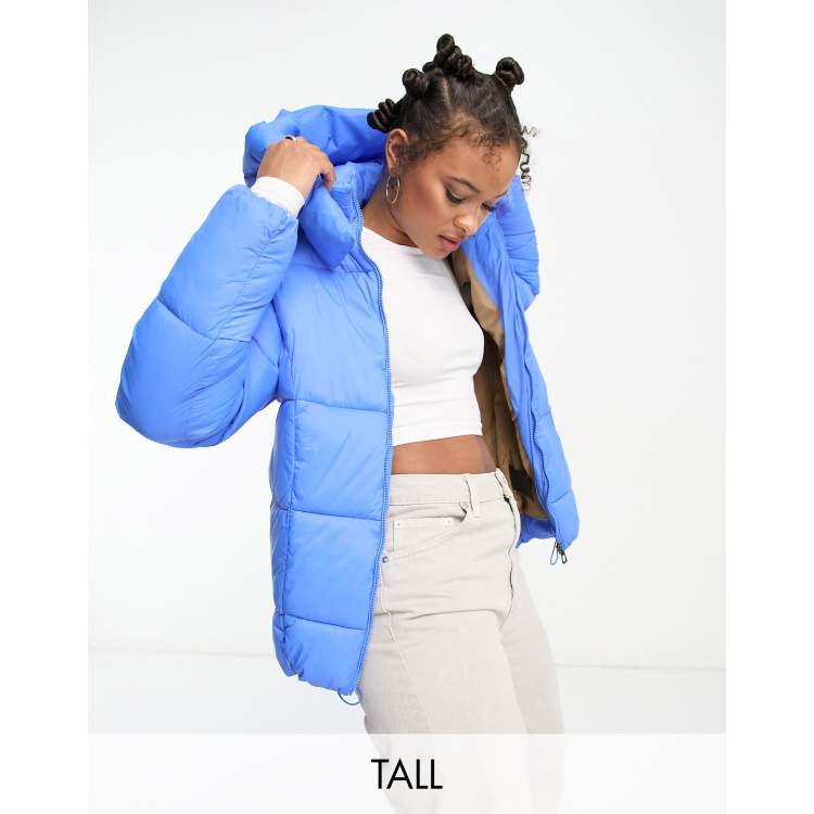 Royal blue shop puffer jacket women's