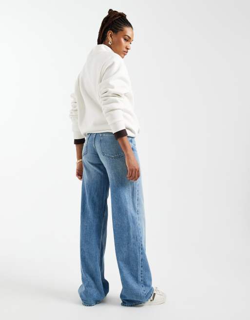 ONLY Tall – Hope – Ljusblå, vida jeans med låg midja, 2 av 5