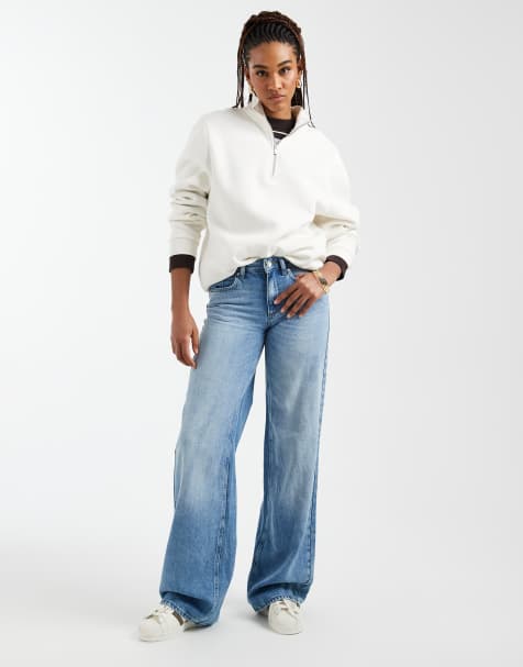 ONLY Tall Hope low waist wide jeans in light blue - view 1