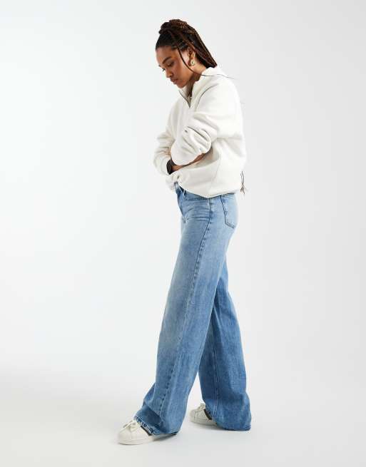 ONLY Tall – Hope – Weite Jeans in Hellblau mit niedrigem Bund, 3 von 5