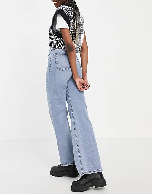 Jeans Only Tall Hope wide leg jeans with high waist in light blue 