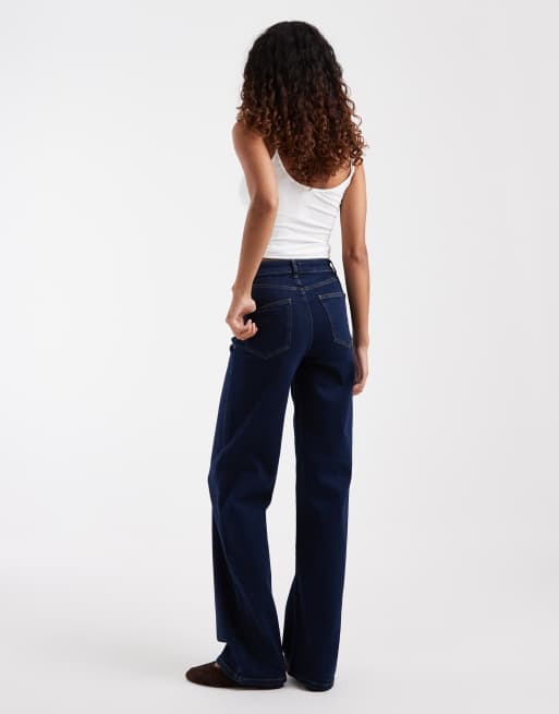 ONLY Tall jean large taille très haute Hannah bleu foncé délavé, 3 de 5