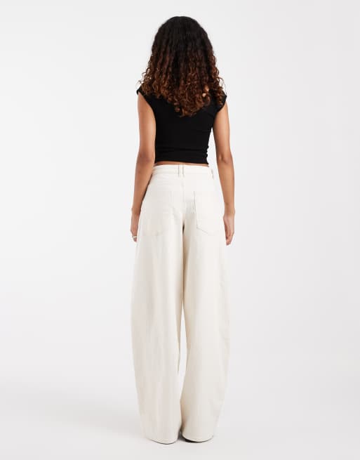 ONLY Tall jeans barrel w kolorze ecru, 3 z 5