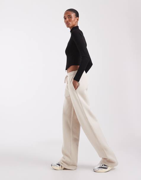 Only Tall - Joggers de pernera ancha color piedra - view 1