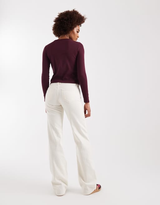 ONLY Tall – Judy – Naturvita jeans med vida ben och låg midja, 3 av 5