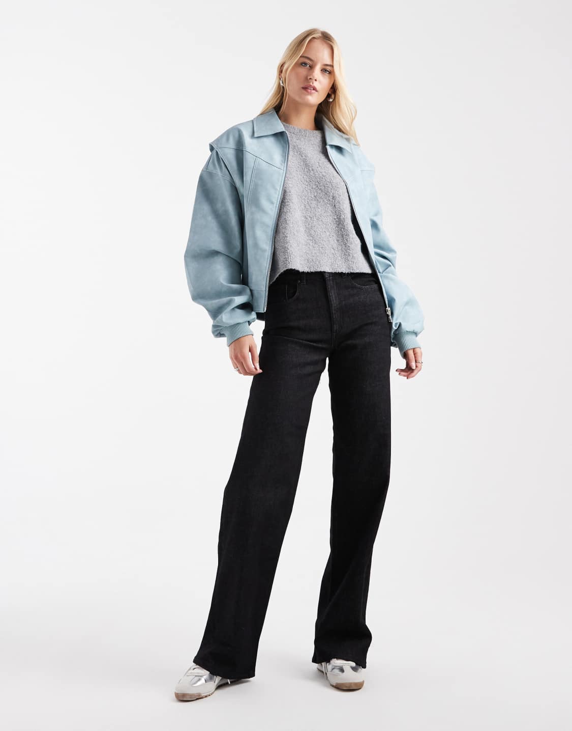 ONLY Tall - Juicy - Jean ample à taille haute - Noir