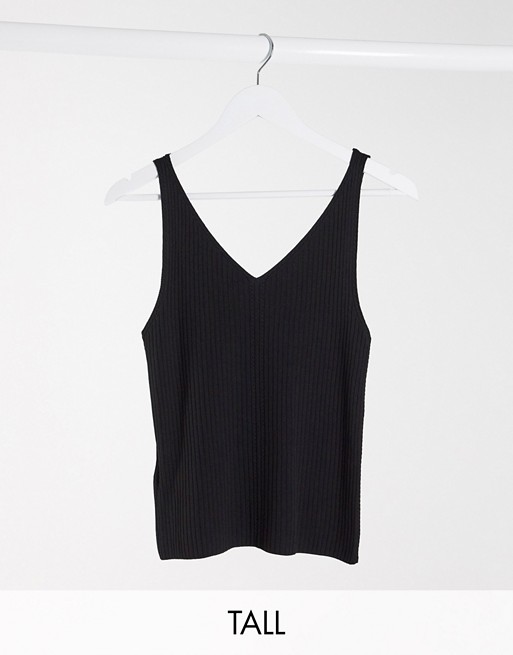 Only Tall knitted vest in black