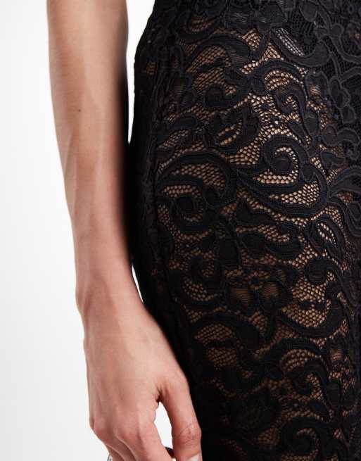 ONLY Tall lace flared trousers in black, 5 of 5