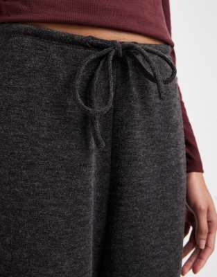 Only Tall Lightweight Knit Pants In Gray