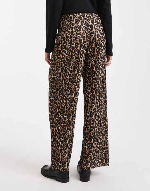 ONLY Tall - Losse broek met elastische taille in dierenprint, 3 van 5