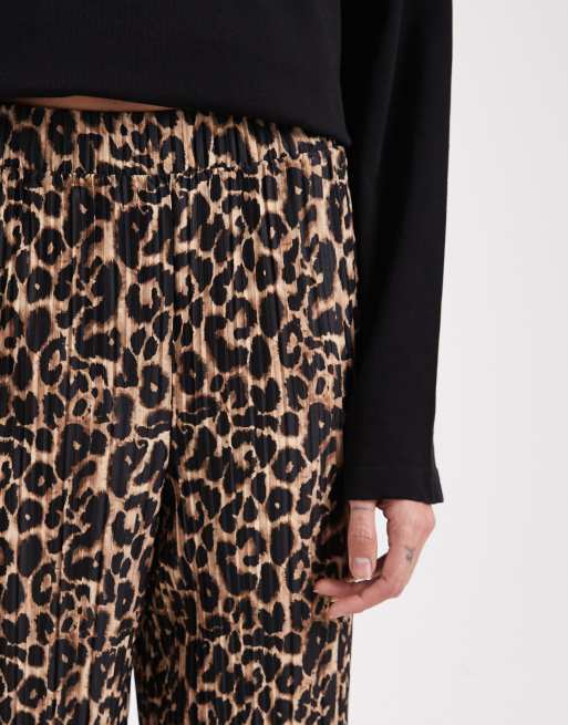ONLY Tall - Losse broek met elastische taille in dierenprint, 4 van 5