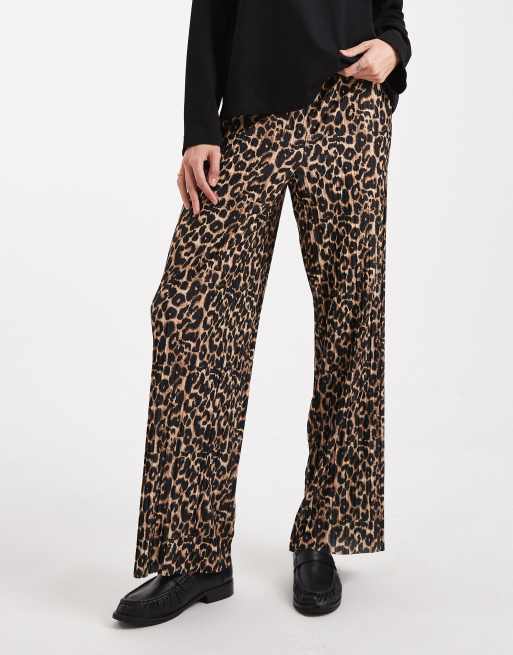 ONLY Tall - Losse broek met elastische taille in dierenprint, 5 van 5