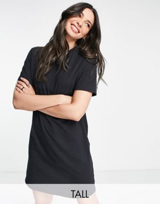 Only Tall mini t-shirt dress in black - ASOS Price Checker