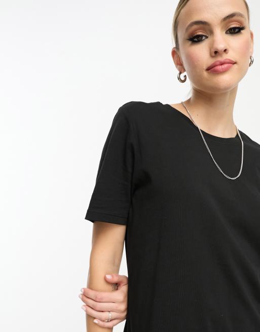 Only Tall Mini T Shirt Dress in Black