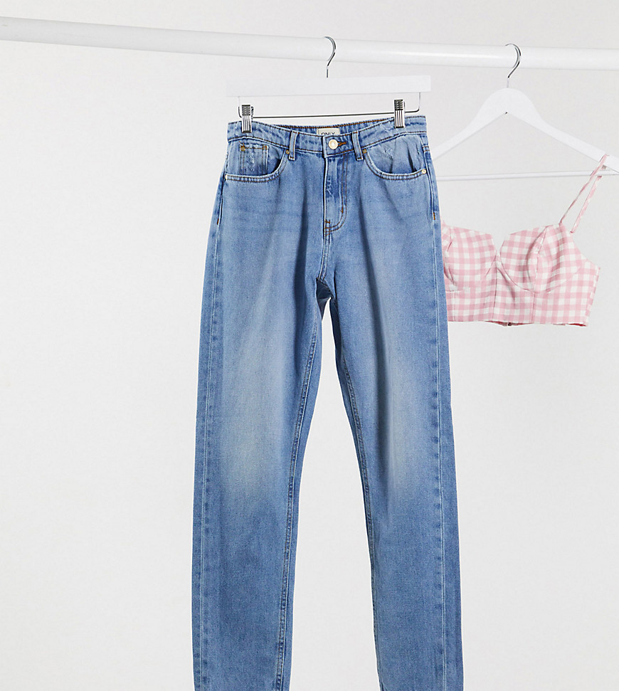 Only Tall - Mom jeans in blauw