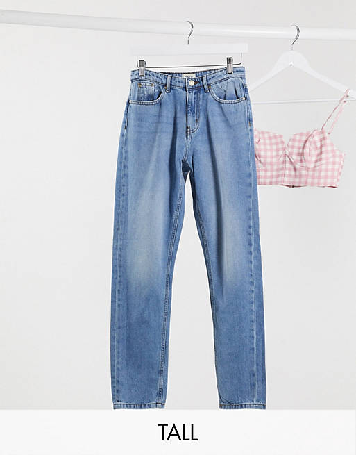 Only Tall - Mom jeans in blauw
