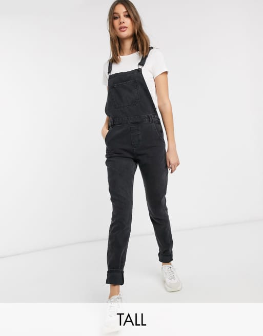 Only Tall overalls in washed black ASOS