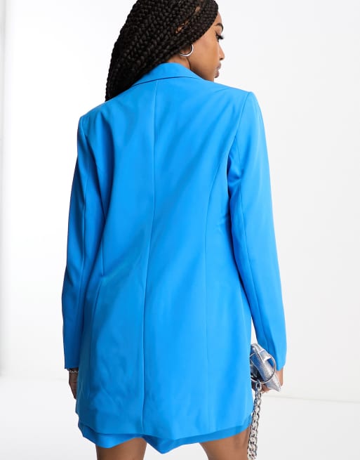 Only Tall oversized blazer in bright blue - part of a set