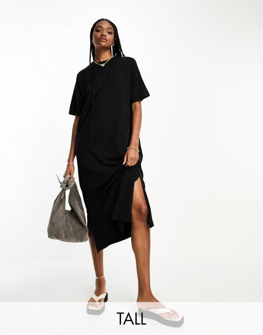 Maxi t shirt store dress with slits