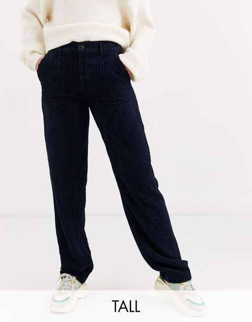 Pantalon velours hotsell bleu marine femme