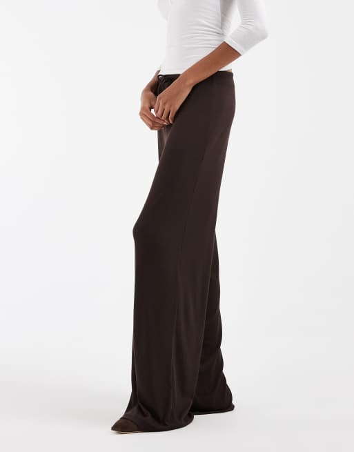 Only Tall pantalon large marron, 2 de 5