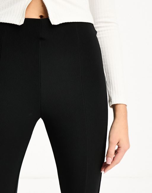 Only Tall Pantalon style legging à taille haute fendu devant