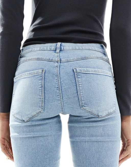 ONLY Tall - Rain - Lyseblå og forvaskede skinny jeans, 4 af 5