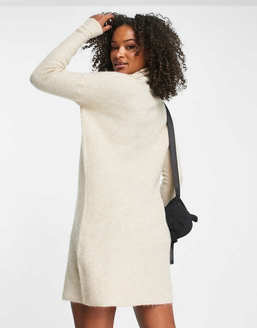 Cream knitted jumper outlet dress