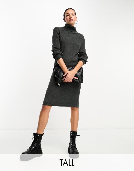 Roll neck shop jumper dress zara