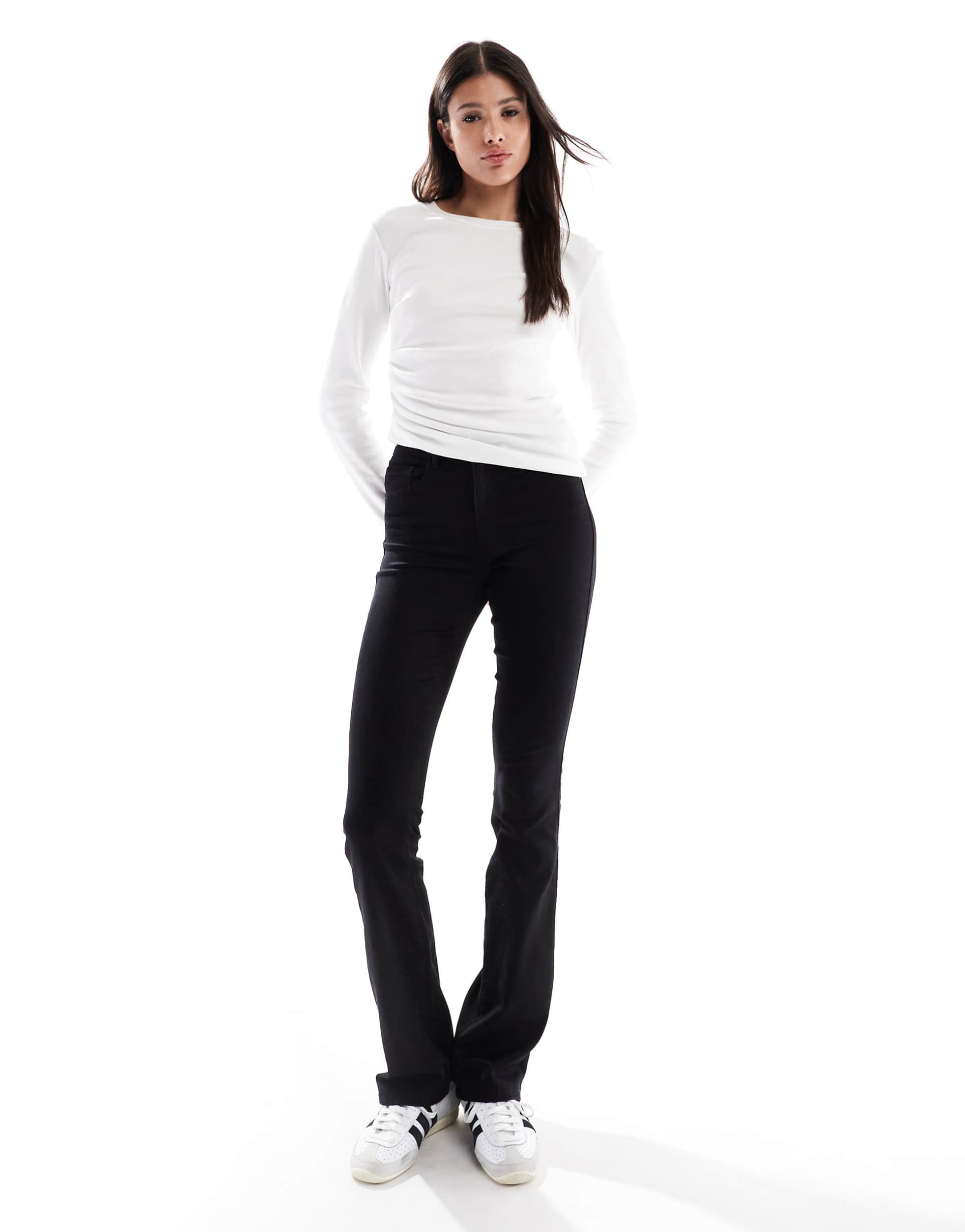 only tall royal flare jeans in black