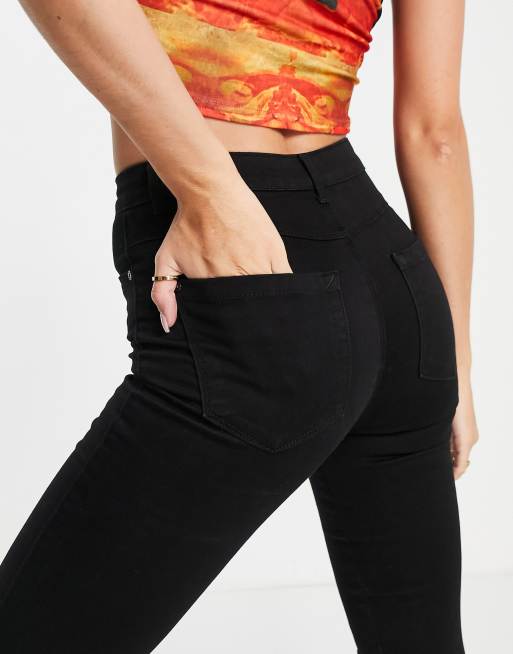 Only Tall - Royal - Højtaljede Skinny-jeans i sort , 3 af 4