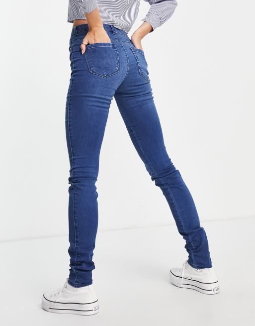 Only Tall – Royal – Jeans in verwaschenem Mittelblau mit engem Schnitt und hohem Bund  , 2 von 4